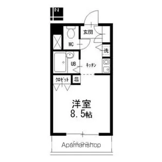 プロクシィスクエア藤見ヶ丘【705号室】の間取り