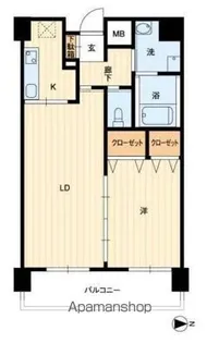 アルファレガロ栗林【4階】の間取り