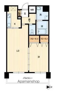 アルファレガロ栗林【4階】の間取り