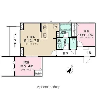 パークサイド宗峯【2階】の間取り