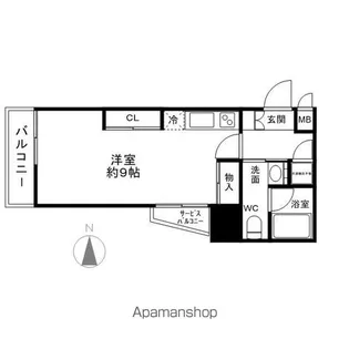 ライブコート千種【4階】の間取り