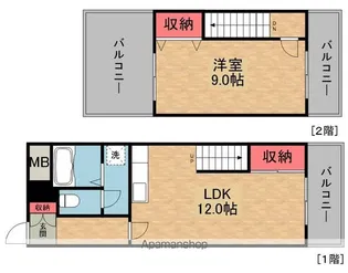 トーカン淀本町マンション【4階】の間取り