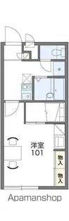 レオパレス日の里【1階】の間取り