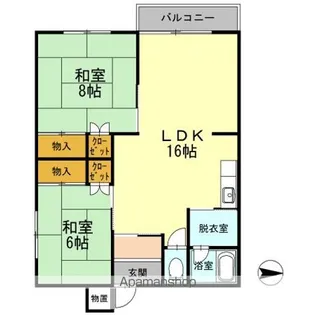 メゾンアスリート【1号室】の間取り