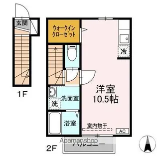 千富館 西館【2階】の間取り