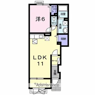 フレーシュ ナカジマ【1階】の間取り