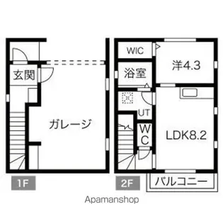 PORT GARAGE【C101号室】の間取り
