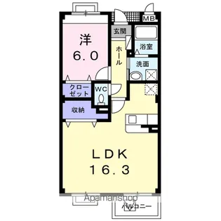 グランデーアM【3階】の間取り
