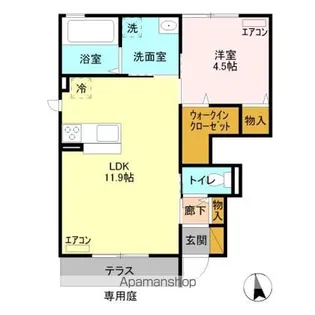 ボニート【1階】の間取り