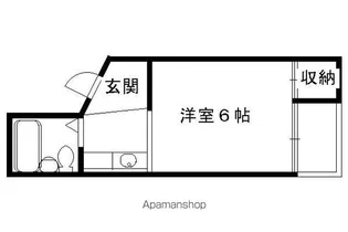 コーポ豊後【302号室】の間取り