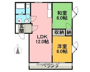 メゾンルベール【1階】の間取り