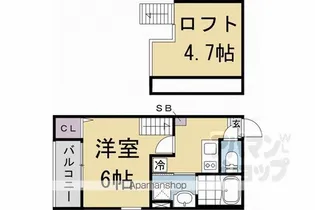HALE MAHALO【203号室】の間取り