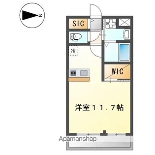 エミネンス・フルール【1階】の間取り