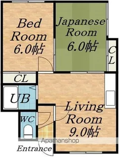 光栄荘【2階】の間取り
