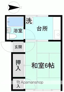 コーポ千寿Ⅲ【Ⅲ105号室】の間取り