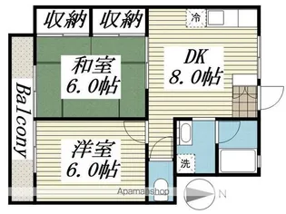ジェネジス鹿嶋【1階】の間取り