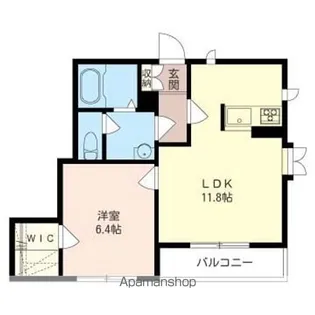 サンライズU【201号室】の間取り