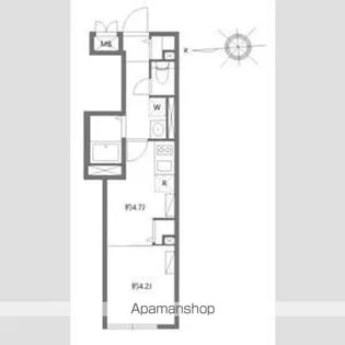 エルファーロ神楽坂Ⅱ【3階】の間取り