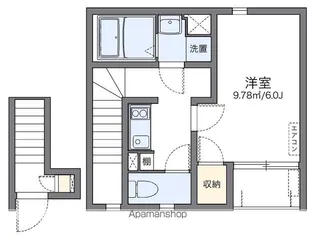 レオネクスト東浅草【2階】の間取り