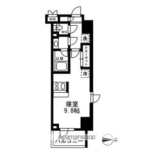 レジディア亀戸【11階】の間取り