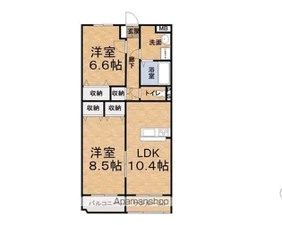 リュエル【403号室】の間取り