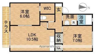アイセイハイツⅡ【1階】の間取り
