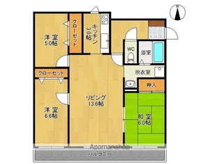 メゾン陸奥【101号室】の間取り