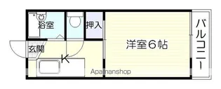 セレスティ南鹿児島【2階】の間取り