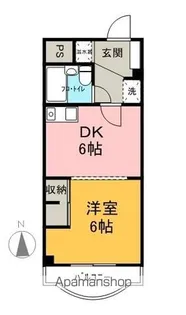 開智ハイツ【302号室】の間取り