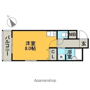 リリーフ大手門【9階】の間取り