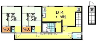 パティオ【2階】の間取り