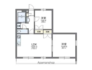 レオパレスCAPTAIN【2階】の間取り