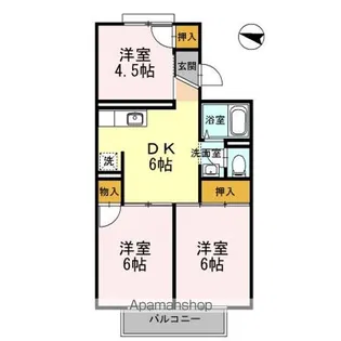 アネックス椚田【1階】の間取り