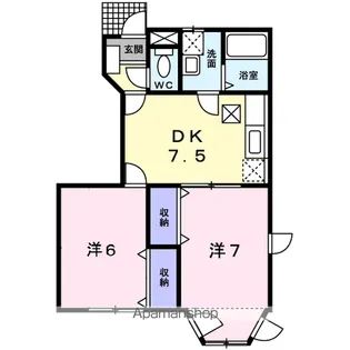 キャッスルビューカトウ【1階】の間取り