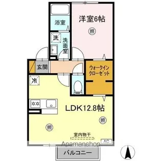 エクレールA・B・C・D C棟【2階】の間取り