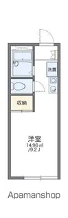 レオパレス大山田【1階】の間取り