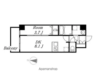 メイクスデザイン名駅南【301号室号室】の間取り
