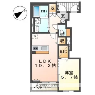 トレノア【1階】の間取り