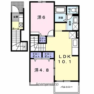 ラヴァーズハウスⅢ【2階】の間取り