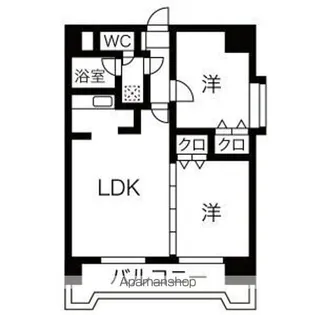 シャトーMURASEⅤ【5A号室】の間取り
