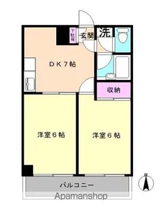 サンライズ末広I【3階】の間取り