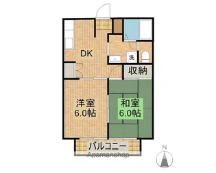 エメラルドビーチ参番館【203号室】の間取り