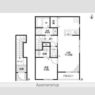 リーブルファイン那加南栄町【2階】の間取り