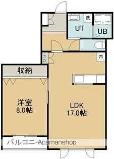 カーサクレスト【3階】の間取り