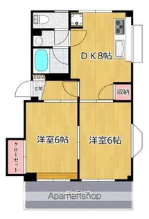 宮崎台ハイツ【105号室号室】の間取り