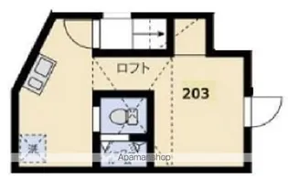 東京都中野区大和町4丁目【アパート】の間取り
