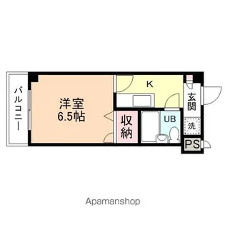 ダイアパレス安野屋【216号室】の間取り