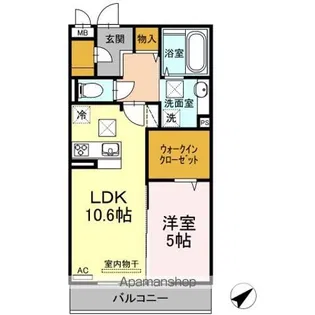 メゾン・ド・シミズ【1階】の間取り