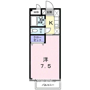 ヴェルジュ・マ・メゾン【1階】の間取り