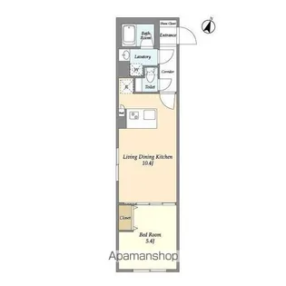 ウェルスクエアイズム駒込【2階】の間取り